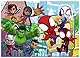 Lisciani - MARVEL Puzzle MAXIFLOOR Spidey Amazing Friends - 100378 - Puzzle Doppelseitig 4x48 Teile - Rückseite zum Ausmalen - Denk- und Geduldspiel - Lernspiel - Für Kinder ab 4 Jahren