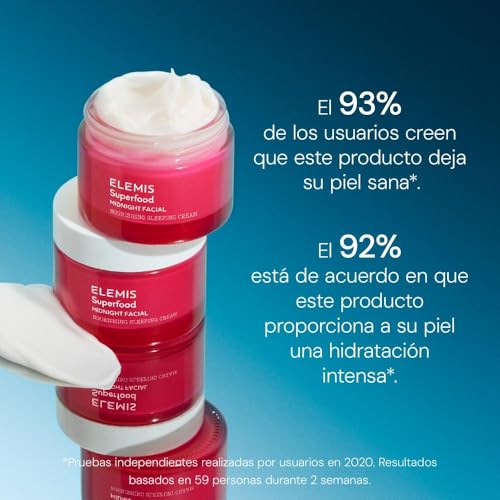 Elemis Superfood Crema de Noche Nutritiva, Tratamiento Nocturno Nutritivo e Hidratante, Nutre, Regenera, Revitaliza, Todo Tipo de Piel, Fórmula Rica, 50 ml - imagen 4