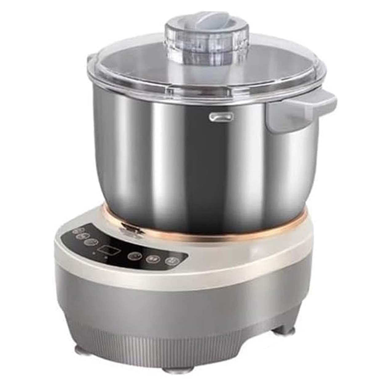 Mieszalnik do ciasta ze stali nierdzewnej z funkcją fermentacji oferuje pojemność 5 l/7 l. Ten elektryczny mikser stojący, idealny do przygotowywania ciasta na chleb i pizzę.(5L)
