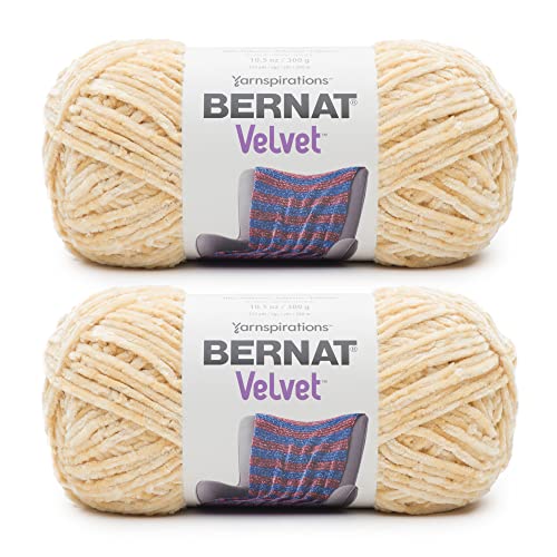 Image of Bernat Velvet Soft Soft Sunshine Yarn - Pack of 10.5oz /300g - Polyester - #5 Bulky - 315 Yards - Knitting & Crochet