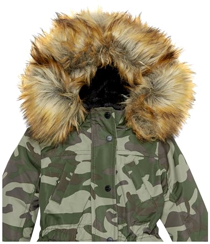 URBAN REPUBLIC Baby Girls Heavyweight Ballistic Anorak Fur Jacket2