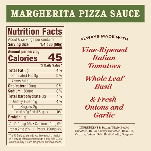 Image of Rao's Homemade Margherita Pizza Sauce Made with Italian Tomatoes, 12.3 oz