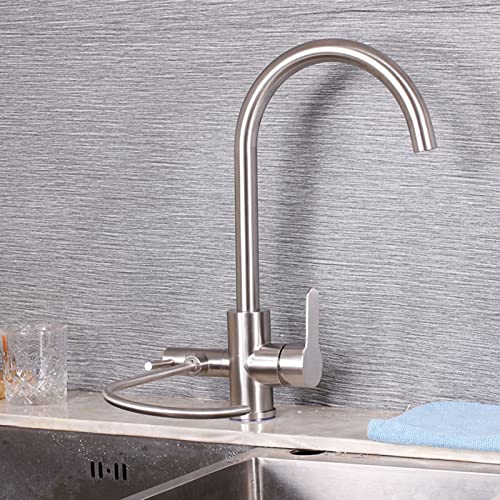 Robinet d'évier de cuisine brossé pour filtrer votre eau