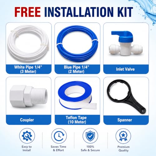 Image of 5-Stage UF Water Purifier | Non-Electric | Ultra Filtration (0.01 Micron) | Under Sink & Wall Mount | No RO | PP, Carbon, UF & Post Carbon Filters | White