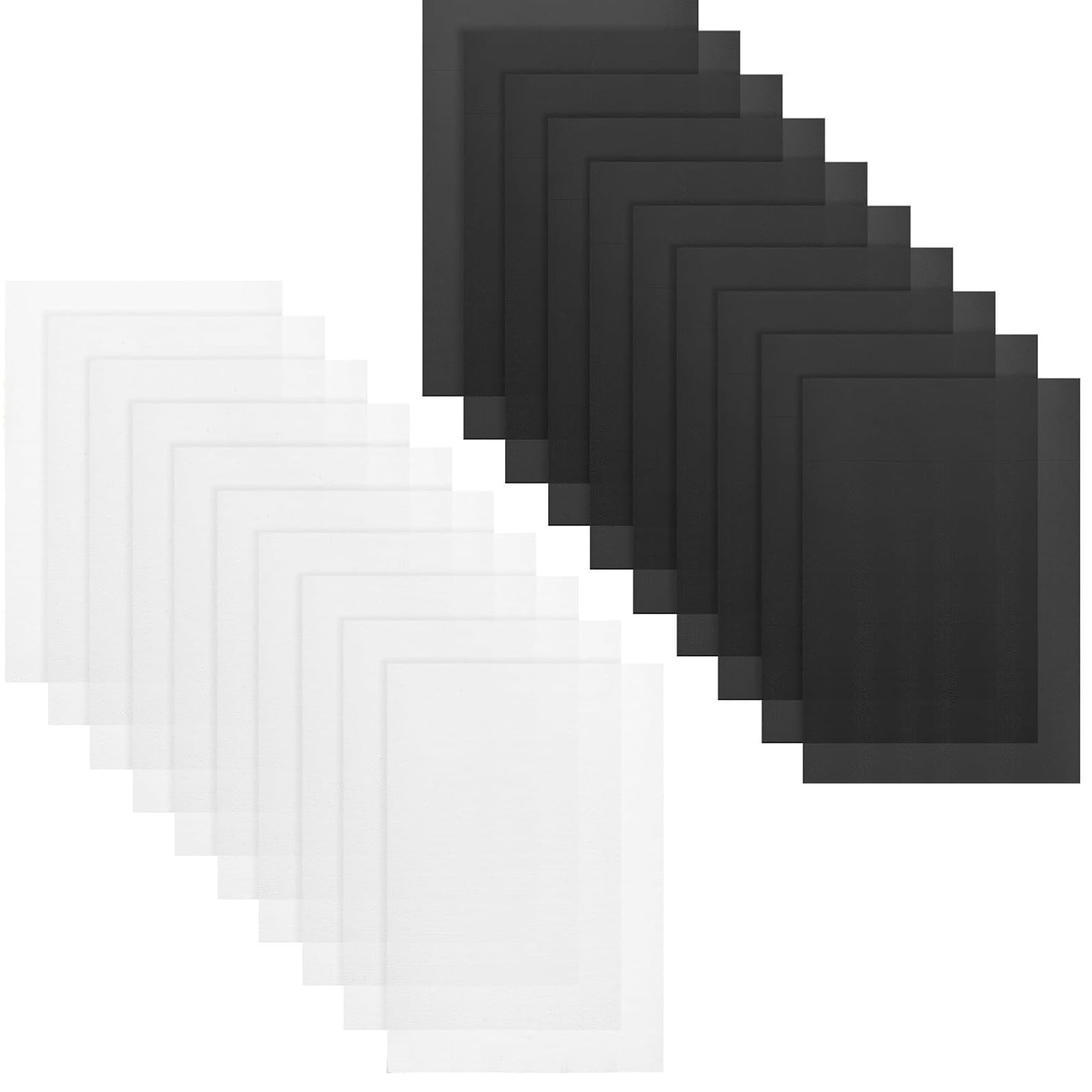 20Pcs White Black Fursuit Eye Net for Sculpting Cosplay Props Home Decoration Printable PVC Net Canvas Sheets PVC Sheets