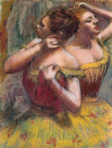 Affiches et gravures Deux danseuses d'Edgar Degas impression sur toile salon 60x90cm