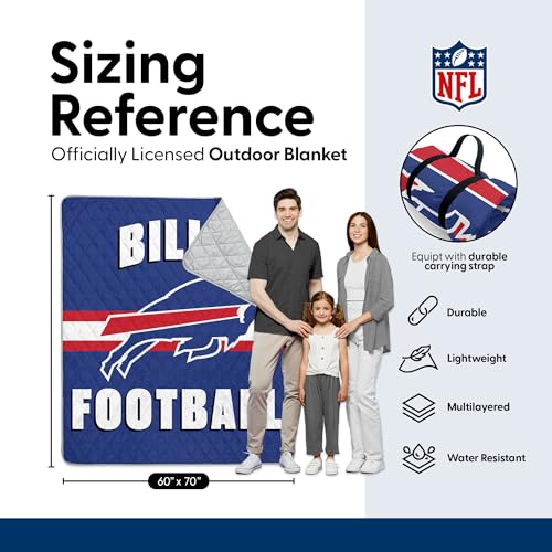 Image of Northwest NFL Taffeta Outdoor Blanket, Foldable Camping, Picnic Ground Mat, 60 x 70 Inches