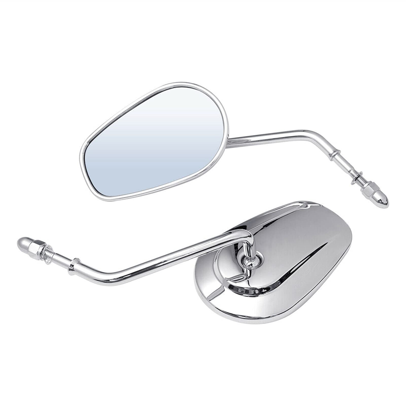 C-FUNN Edge Cut Achteruitkijkspiegel Zijspiegels Zwart Voor Harley Sportster Softail Touring Dyna