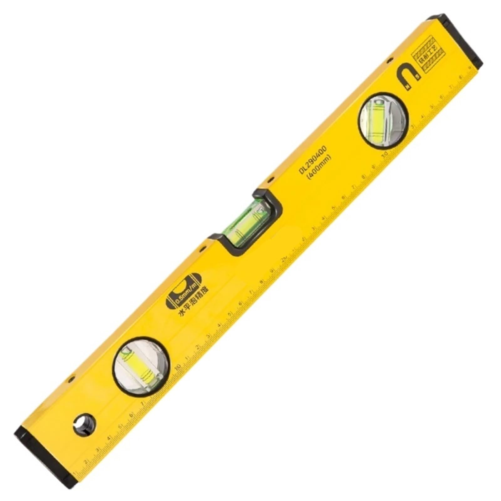 1 nivel de burbuja de alta precisión, regla magnética de alto rodamiento, palanca de burbujas, regla horizontal a prueba de óxido, regla de nivel de burbuja. | 1pc High Precision Spirit Level Magnetic High Bearing Ruler Lever Bubbles Rustproof Horizontal