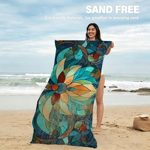 Serviette piscine microfibre compacte et légère pour éviter le sable