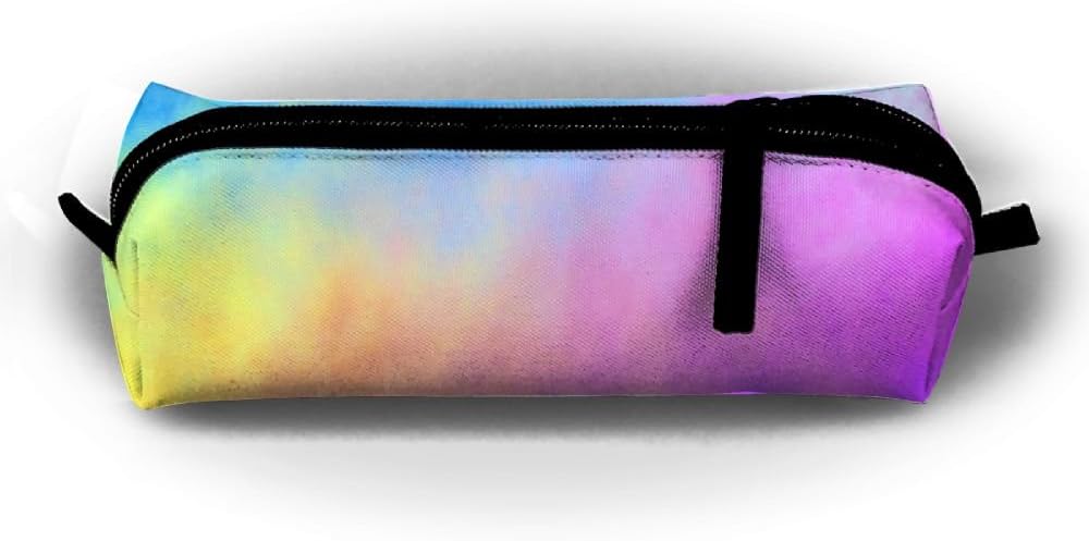 Portable Travel Abstract Colored Smoke Large Make Up Cosmetic Bag Pen Stationery Storage Clutch Bag