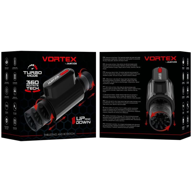 Vortex Thrusting and 360º Rotate TECH Turbo Mode MASTURBATOR