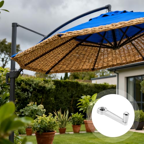 Mango para sombrilla de patio CRAFTHROU, accesorio giratorio de metal con construcción resistente 6