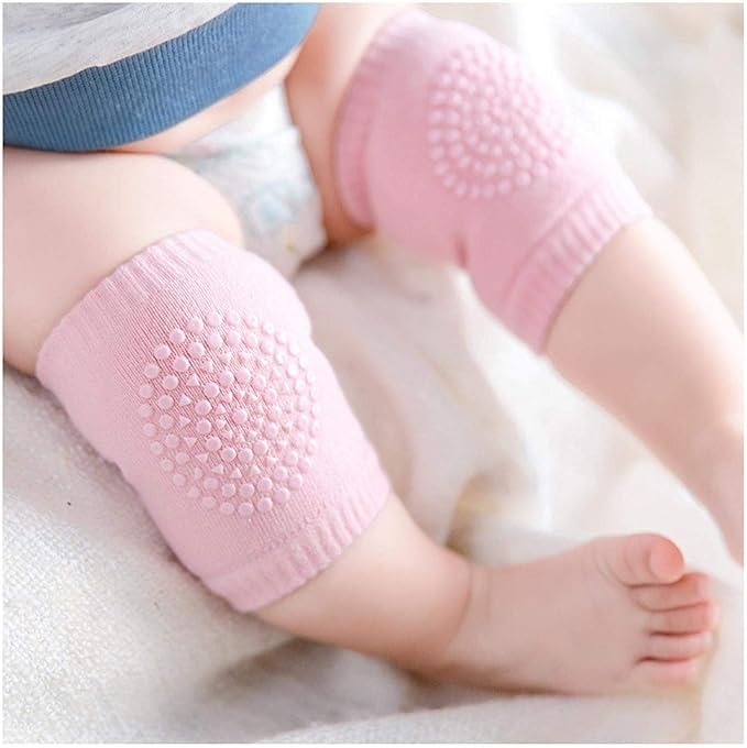 2 Pair Baby Knee & Elbow Pad Cushion Infant Toddlers Crawling Anti Slip Leg Warmer Baby Kneecap Protector for Unisex Kids Safety Knee Guard