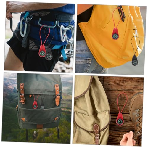 Brújulas mini de bolsillo Happyyami 30 piezas para camping miniatura 5
