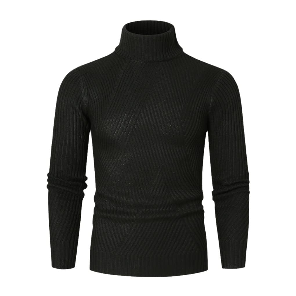 Suvoiier Golf męski sweter męski sweter zimowy sweter z dekoltem męski khaki dzianinowy sweter