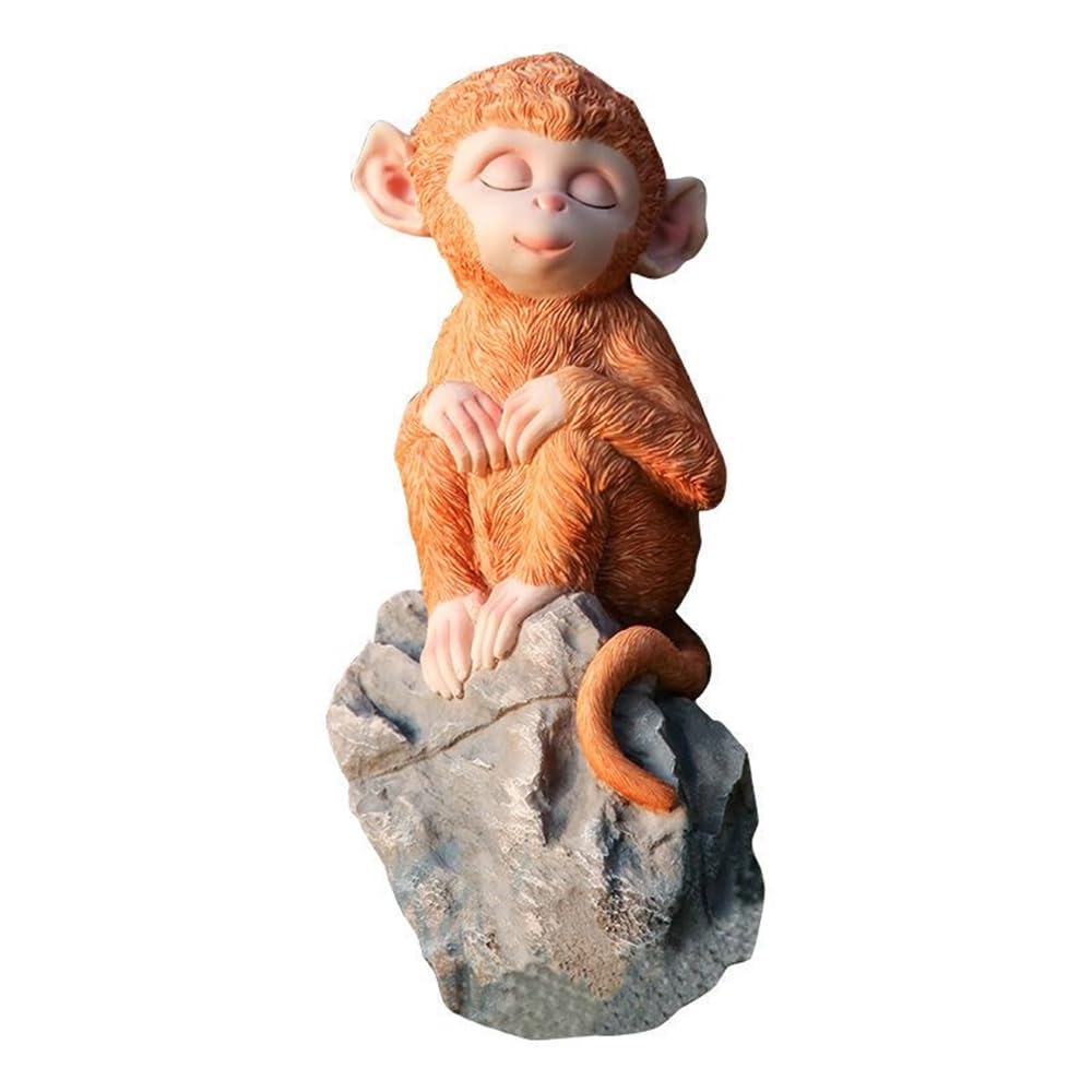 Amazon.co.jp: tonntyann ガーデニング 猿 置物 庭 飾り物 ガーデン