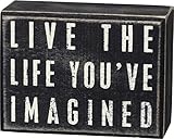 Primitives By Kathy Box Sign, Live The Life