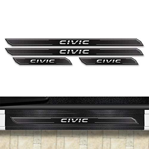 Kit Soleira Diamante Civic G10 2016/2018 Com Protetor De Porta