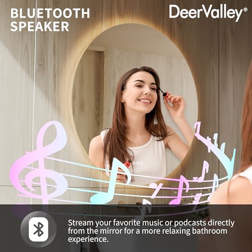 Miroir de salle de bain avec lumières LED pour votre routine