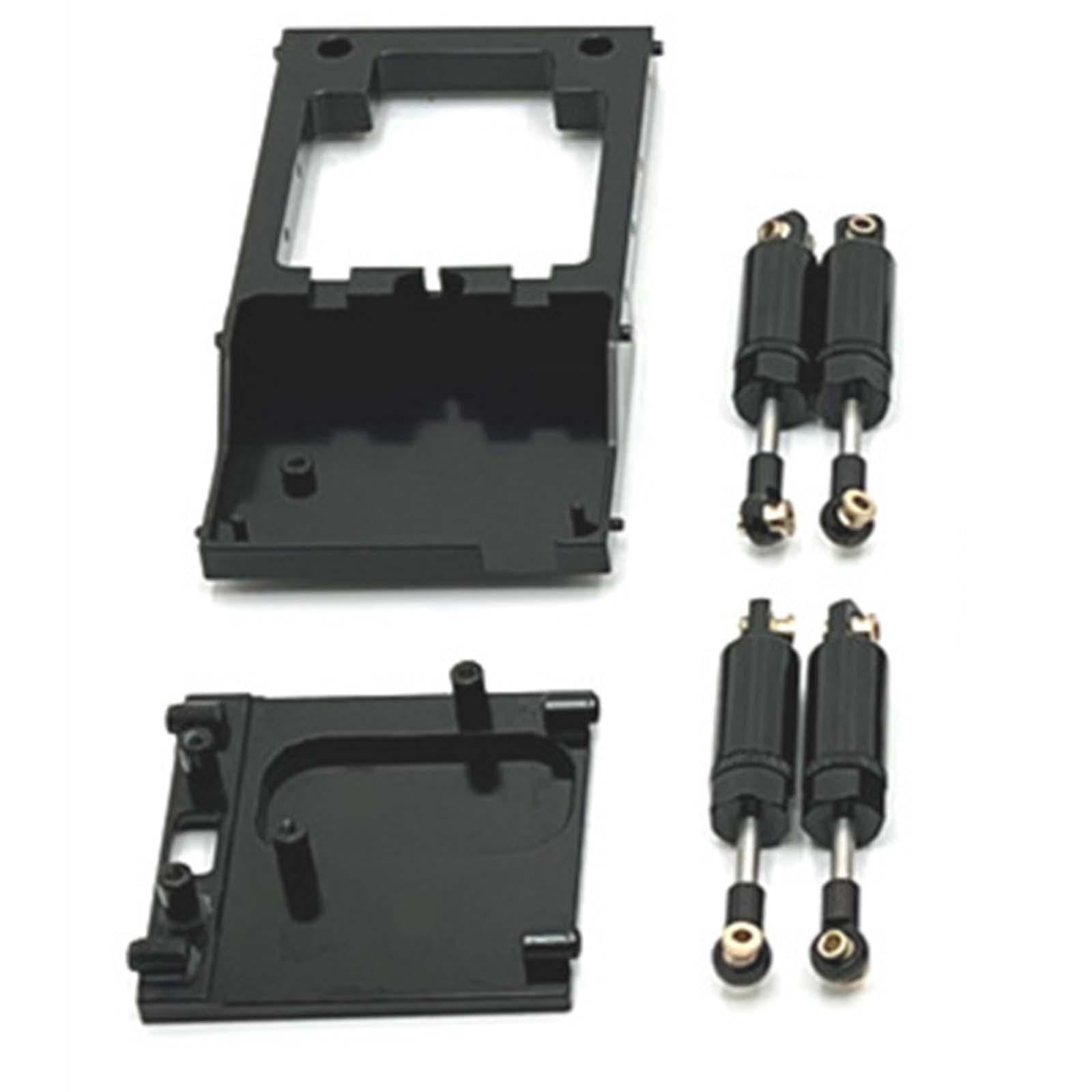 RC Auto Zugstange Set Aus Aluminiumlegierung Metall Stoßdämpfer RC Auto Ersatzteil Tuning Zubehör Passend für MN168 MN78 für Hobbyfahrer Reparatur, Rot