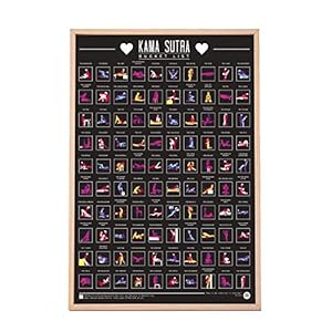 100 Kama Sutra Bucket List Scratch Poster