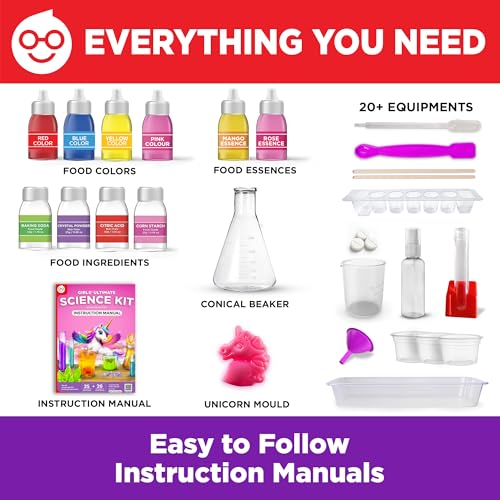 Einstein Box Ultimate Girls' Science Starter Kit for 8+ Years Old | Gift & Toys for Girls Age 8-15 Years | Amazing Science Experiments, STEM Projects & STEM Toys | Birthday Gift Ideas