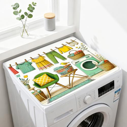 Image of Nuxovilar Vintage Floral Dryer Cover Top 23.6x19.7in Polyester Mat