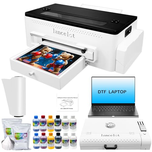 Lancelot A3 l1800 DTF Transfer Printing Machine with Roll Feeder,...