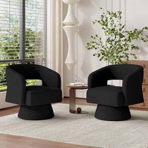Luxanimarion Teddy Swivel Chair Set of 2