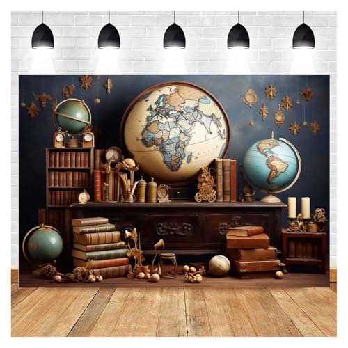 Fondo De Foto De Pantalla Fondo de fotografía de regreso a la escuela for niños, pizarra negra, lápiz, fondo de graduación for estudio fotográfico, sesión fotográfica Para Tv Reuniones(NSW13992,Vinyl