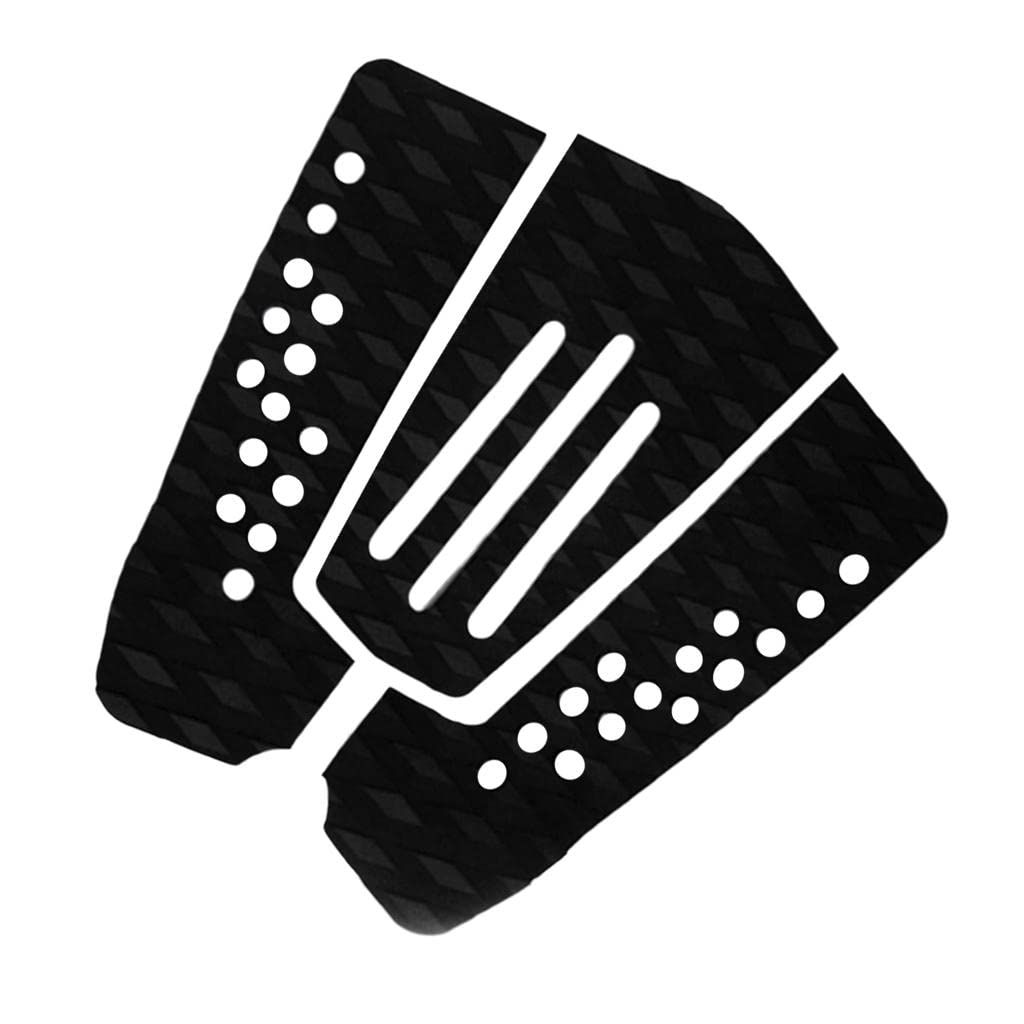 Sharplace 7 Pièces Antidérapantes Black EVA Surfboard Surf Traction Pad Pad Grips Tail Pads