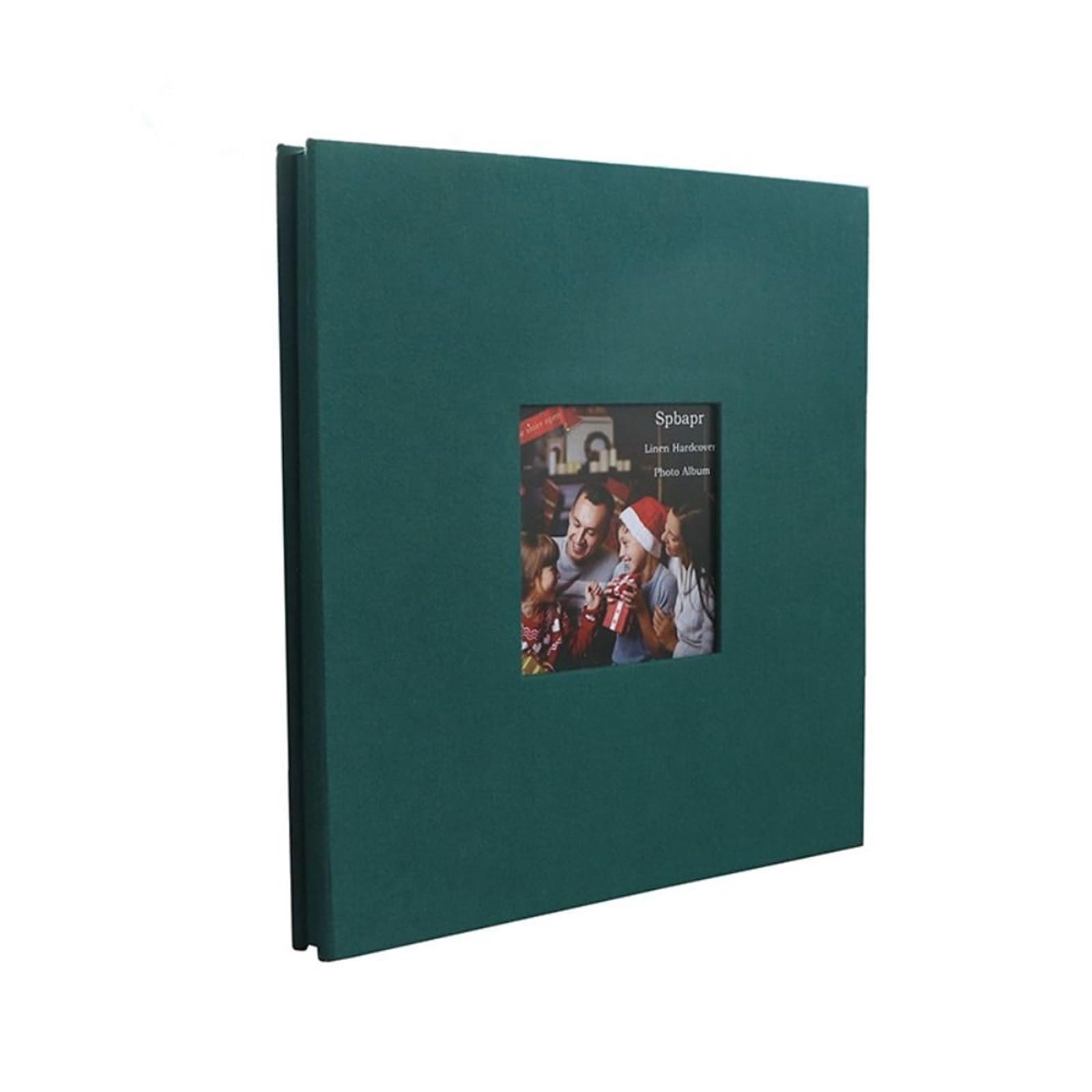 Estuche de almacenamiento imágenes lino, álbum familiar autoadhesivo DIY, recortes memoria conmemorativo 20 hojas Para Aniversarios(Gray-18inch)