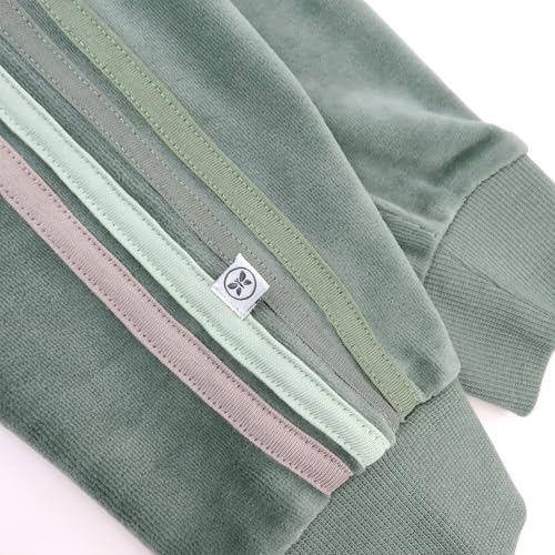 HonestBaby Velour Pullover Hoodie and Zip Front Sweatshirt and Jogger Sweatpants Set Baby, Toddler, Boys, Girls4