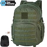 ✅ Bundeswehr Rucksack Kapazität: Geben Sie einen riesigen Raum! Größe des bw rucksack ist ca. 51(H) x 32(L) x 25(B) cm/20.08(H) x 12.60(L) x9.84(B) Zoll. Geweicht: 1250g Der hat ein Multi Taschen Design, das Volumen beträgt 40 Liter. Passt für Laptop bis zu 15.6 Zoll. Ein wirklich toller und robuster Rucksack im Militär-Look, der durch den guten Tragekomfort, ausreichend Stauraum und die guten Befestigungsmöglichkeiten der Ausrüstung für Wandertouren und Ausflüge bestens geeignet ist.