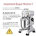BOSBAK 15 QT Bread Mixer, Commercial Industrial Grade Food Stand Mixer with Stainless Steel Bowl and 3 Types of Mixing Tools, Built for Professional Baking: Effortlessly Handles Large Recipes