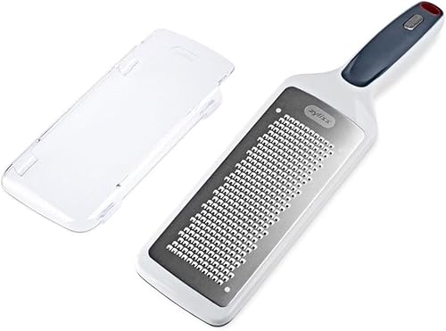 Vista 24 de Zyliss Rallador rotativo grabado con ácido de queso con tambores finos y gruesos, 1 paquete, color blanco