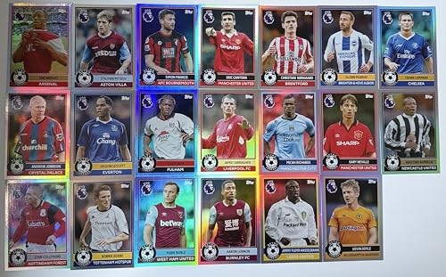 Premier League 2026 Retro Threads Full Set of 20 Trading Cards