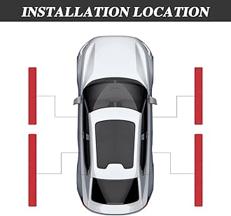 Lecctso 4PCS Car Door Sill Protector, Car Door Edge Guards, Carbon Fiber Leather Front/Rear Door Sill Sticker, Universal Car Exterior Accessories Anti-Scratch Threshold Cover Strips for Most Vehicles