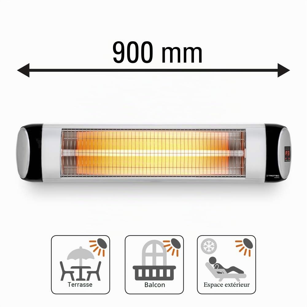TROTEC IR 2570 S Chauffage Mural Extérieur 2500W