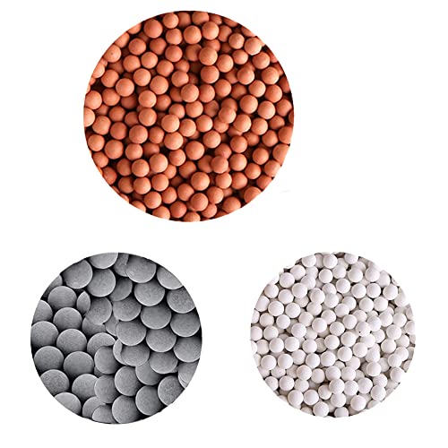 Negative Ionic Shower Head Beads Replacement Bio-Active Stone for Ionic Filter Shower Head Remove Chlorine Fluoride Impurities and Hard Water (Red White Gray) - Image 2