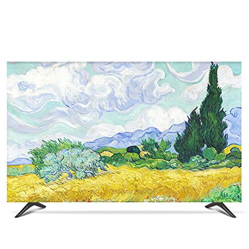 TV Abdeckung Staubschutz Handtuch Hängt 55 Zoll 65 Zoll 75-Zoll-LCD-TV-Abdeckung Staubtuch Neu (Color : F, Size : Large)