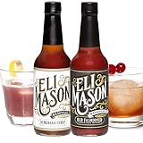 Eli Mason Drink Bitter Cocktail Mix (Variety Old Fashioned & Demerara, 10 Fl Oz (Pack of 2))