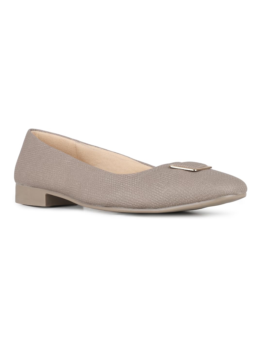 inc.5 Womens Beige Solid Pattern Pointed Toe Ballerinas-picture-27