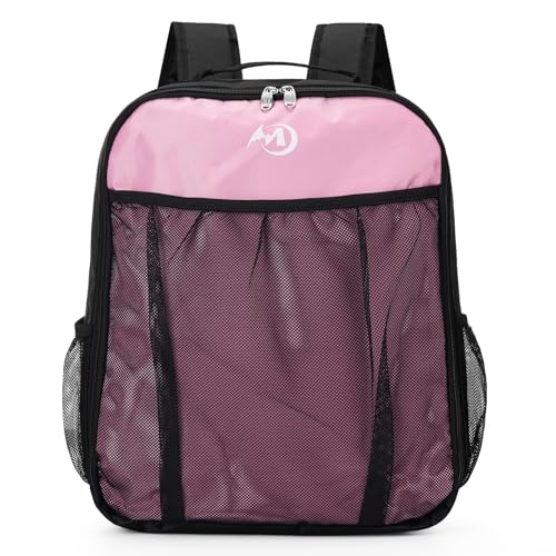 Fadcaer Mochila para patinaje sobre hielo, hombro y asa superior, transpirable, bolsa de zapatos para patinaje en línea, bolsa de almacenamiento de patines, zapatos, botas, unisex para niños