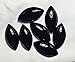 Black Onyx Marquise Shape Cabochon Gemstone for Beautiful Jewelry Making, All Sizes Available, 2 Pcs Set (5x10mm)