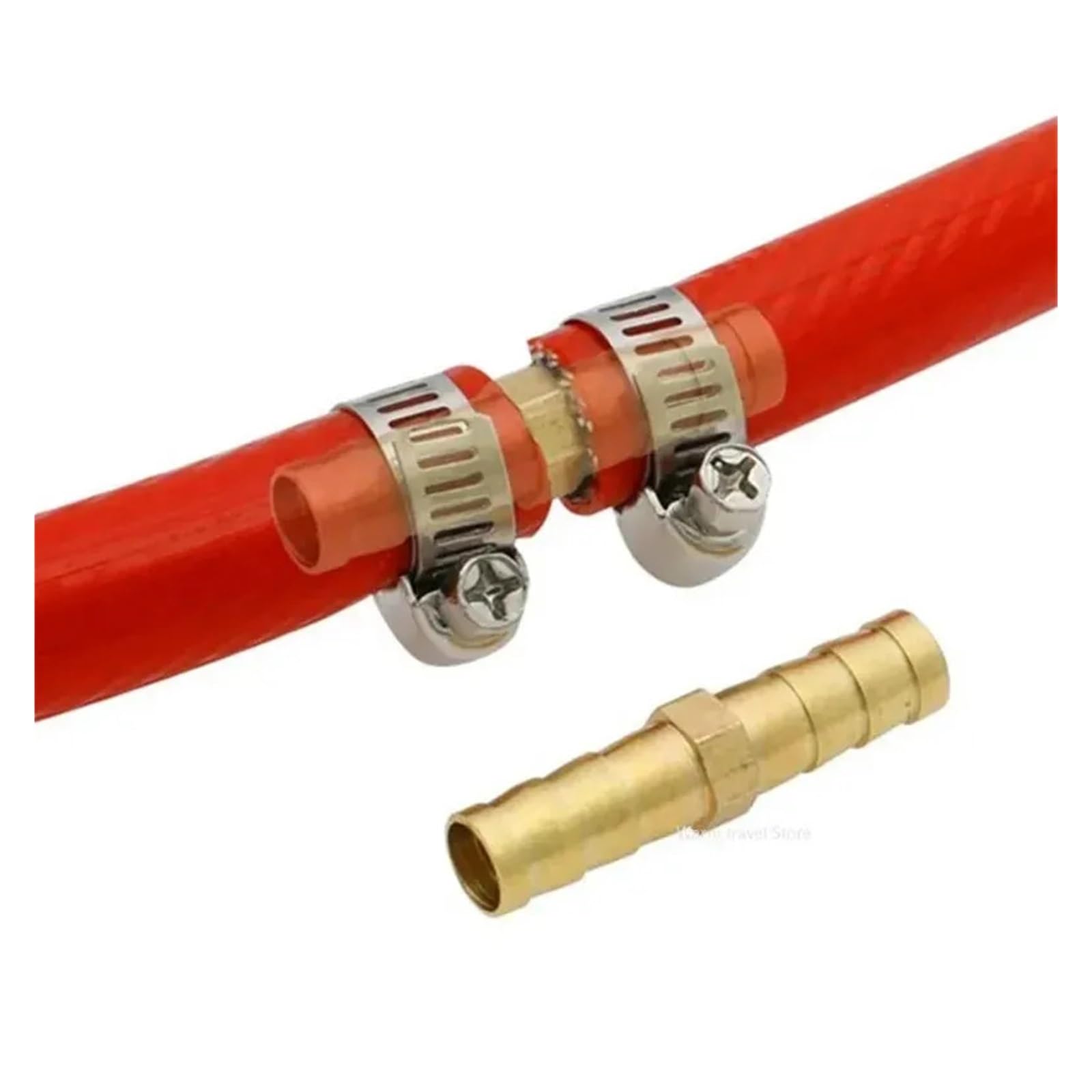 Brass Barb Pipe Fitting 3-25mm 6mm 4mm 8mm 10mm Brass 2 Way Reducing Straight Hose Barb Barbed Pipe Fitting Reducer Copper Coupler Connector Adapter(12mm-25mm)
