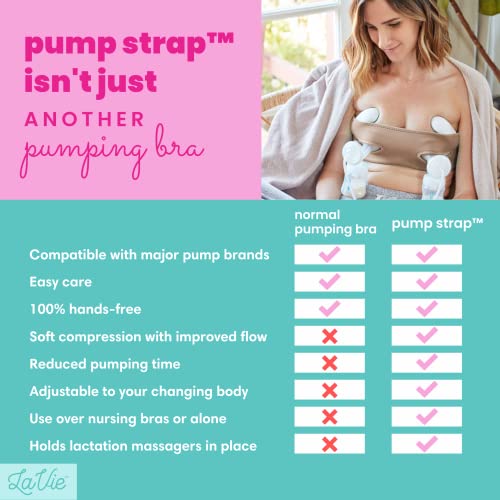 Pump Strap Hands-Free Pumping Bra, Breast Pump Bra for Breastfeeding Pumps for Women, Hands Free Pumping Bustier - Image 2