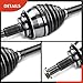 A-Premium CV Drive Axle Shaft Assembly Compatible with Toyota & Lexus Models - 4Runner 2003-2022, Tacoma 2005-2020, FJ Cruiser 2007-2014, GX460 2010-2022, GX470 2003-2009 - Front Left or Right