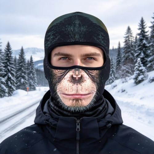 Animal Ski Mask Balaclava Face Mask 3D Realistic Funny Winter Halloween - image 5